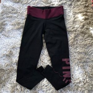 Victoria’s Secret Yoga Leggings Maroon Color